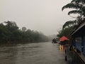 Raft and boat tour at Waterfall Sai Yok Kanchanaburi Thailand