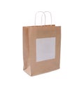 ÃÂ¡raft paper bag isolated on white background