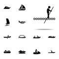 raft, wooden icon. water transportation icons universal set for web and mobile