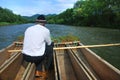 Rafter on the Dunajec Royalty Free Stock Photo