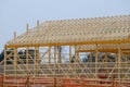 rafter frame of a new building