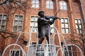 Rafter`s monument in Torun - a fountain Royalty Free Stock Photo