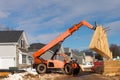 the rafters raise the forklift