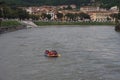 Rafting on river Adige,Verona, Veneto, Italy