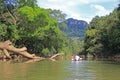 Rafting on a canoe, Thailand