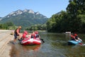 Rafting on Dunajec River, Poland