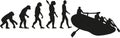 Rafting evolution Royalty Free Stock Photo