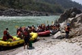 Rafting on the Ganga Royalty Free Stock Photo