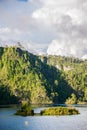 Rafting at Lagos de Montebello lakes, traveling Chiapas, Mexico