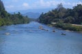 Rafting on the Nam song River in Vang Vieng, Laos