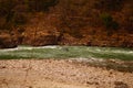 Rafting on the river Ganges. Royalty Free Stock Photo