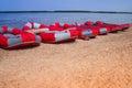 Rafting on the river, summer