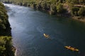 Rafting on the river TrebiÃÂ¡njica. Trebinje .Bosnia and Herzegovina Royalty Free Stock Photo