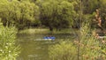 Rafting River Vah, Zilina Region, Slovakia Royalty Free Stock Photo