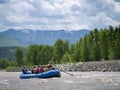 Rafting on the Snake River in Grand Teton National Park USA