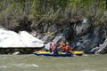 Rafting team float down the Irkut river