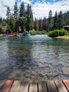 Rafting on the Truckee River Royalty Free Stock Photo