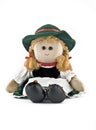 Rag doll in national (folk) Austrian costume Royalty Free Stock Photo