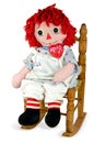 rag doll with red heart lollipop