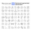 RAG linear icons set