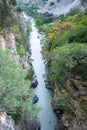 Raganello Gorges from Devil bridge, Calabria (Italy) Royalty Free Stock Photo