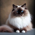 Gorgeous Ragdoll Cat Portrait - Graceful and Elegant