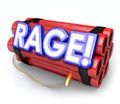 Rage Dynamite Bomb Explosive Anger About to Blow Up Royalty Free Stock Photo