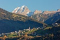 Raggall with Lechquellen mountains in background Royalty Free Stock Photo