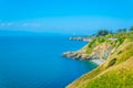 Ragged coastline of Howth peninsula near Dublin, Ireland Royalty Free Stock Photo