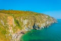 Ragged coastline of Howth peninsula near Dublin, Ireland Royalty Free Stock Photo