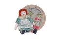 Raggedy Ann doll & Mind your Mommy bear old record