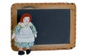 Raggedy Ann with School Slate Chalkboard