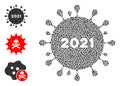 Raggy 2021 Coronavirus Icon Collage