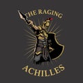 The Raging Achilles insignia style