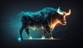 Raging stock market bull