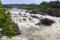 Raging Water Potomac River Great Falls Virginia Royalty Free Stock Photo