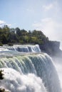 Raging waterfalls surrounded by trees