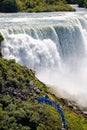 Raging waterfalls surrounded by trees