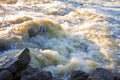 Raging waters and murky - Flooding after several days of torrential rain