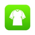 Raglan tshirt icon digital green