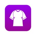 Raglan tshirt icon digital purple