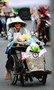 The ragpicker in the Ho chi minh city street