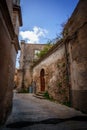 Ragusa little street bright door