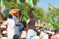 People celebrating jashan e eid milad un nabi  rally in a local village Royalty Free Stock Photo