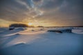 Rahja Archipelago in wintertime Royalty Free Stock Photo