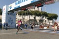 Rahma Tusa during Rome Marathon 2016. Royalty Free Stock Photo