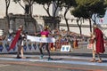 Rahma Tusa during Rome Marathon 2016. Royalty Free Stock Photo