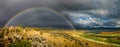 Raibow over Shadow Lake, Colorado Royalty Free Stock Photo