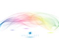 raibow waves colorful light waves line bright abstract pattern illustration v Royalty Free Stock Photo