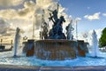 Raices Fountain in Old San Juan Royalty Free Stock Photo